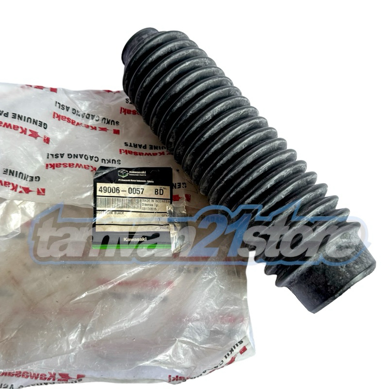 KARET PELINDUNG SHOCK DEPAN KLX 150 ORIGINAL KAWASAKI