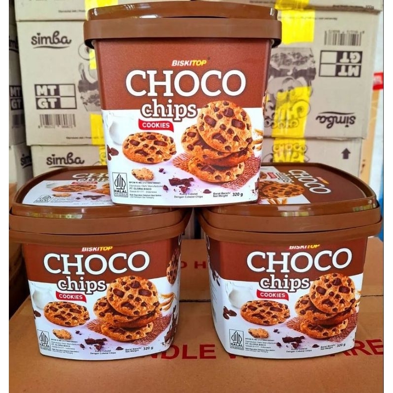 

chocochips biski top biskuit cookies coklat