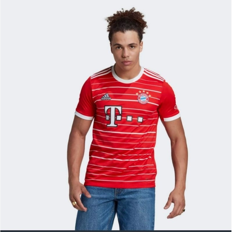 Adidas FC Bayern Home 22/23 Football Jersey Baju Bola Pria Original Autentic