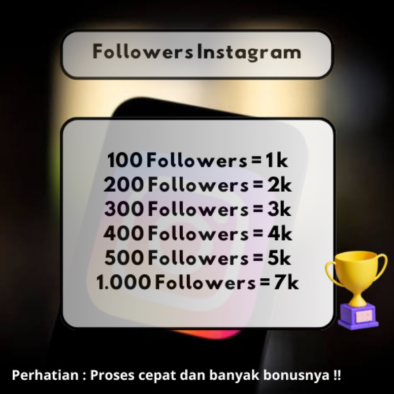 Promo Followers Instagram