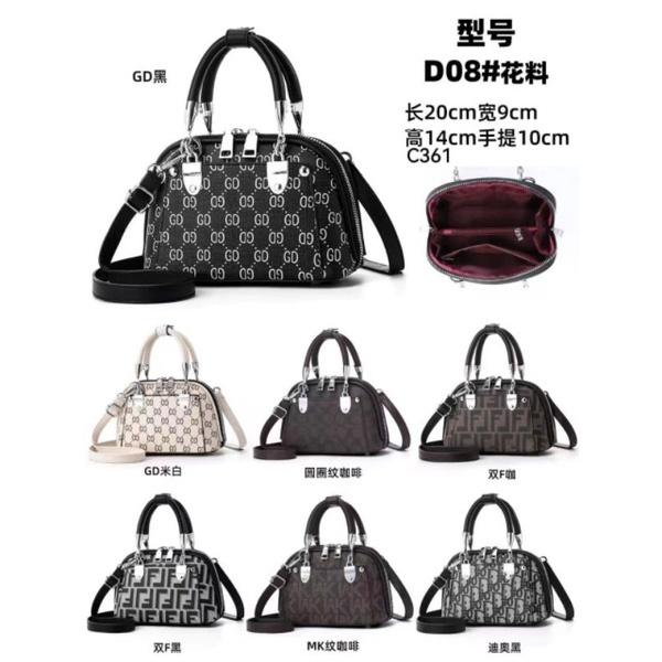 Tas Wanita Tas Alma mini motif uk20cm import 2resleting