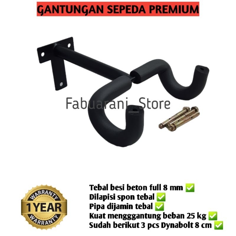 Gantungan Sepeda Premium Hanger Sepeda Dinding Bike Hanger