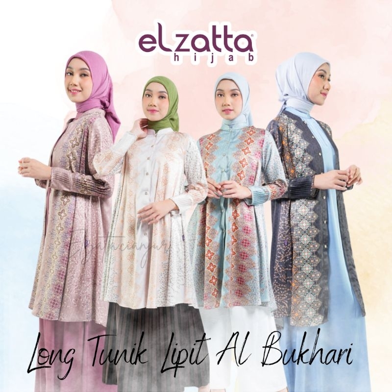 ELZATTA DAUKY TUNIK ELZATTA DAUKY LONG TUNIK LIPIT AL BUKHARI BAHAN PREMIUM SILK DAUKY ELZATTA ATASA