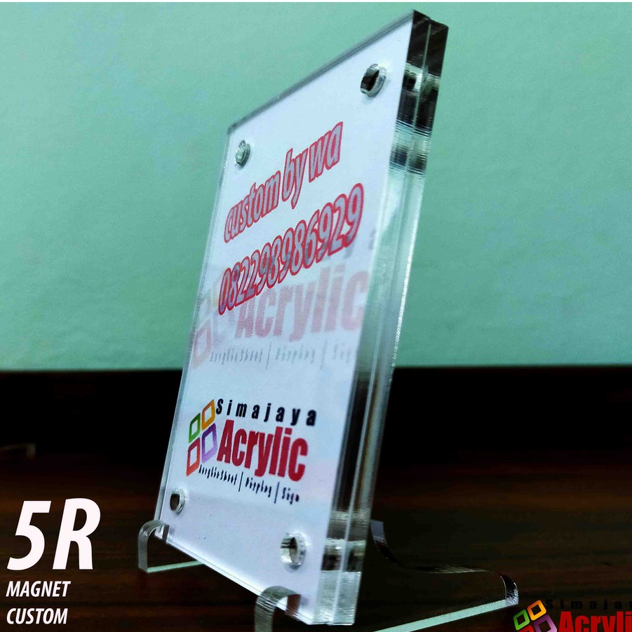 frame acrylic/frame magnet/ frame bingkai acrylic 5R 3MM