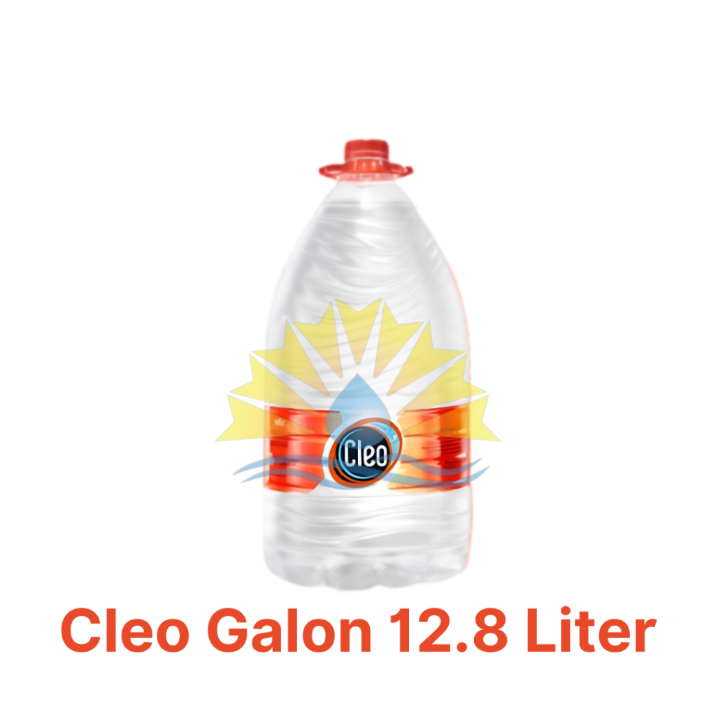 

Cleo Air Minum Galon 12.8 Liter (Galon+Isi)