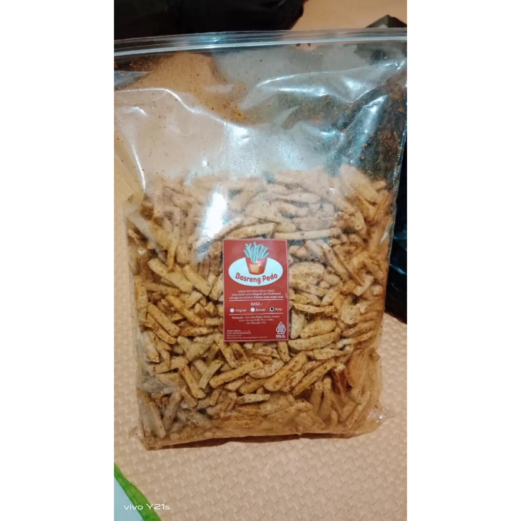 

Basreng Pedas Daun Jeruk Renyah Gurih Basreng Pedo Bandung Premium maujud food