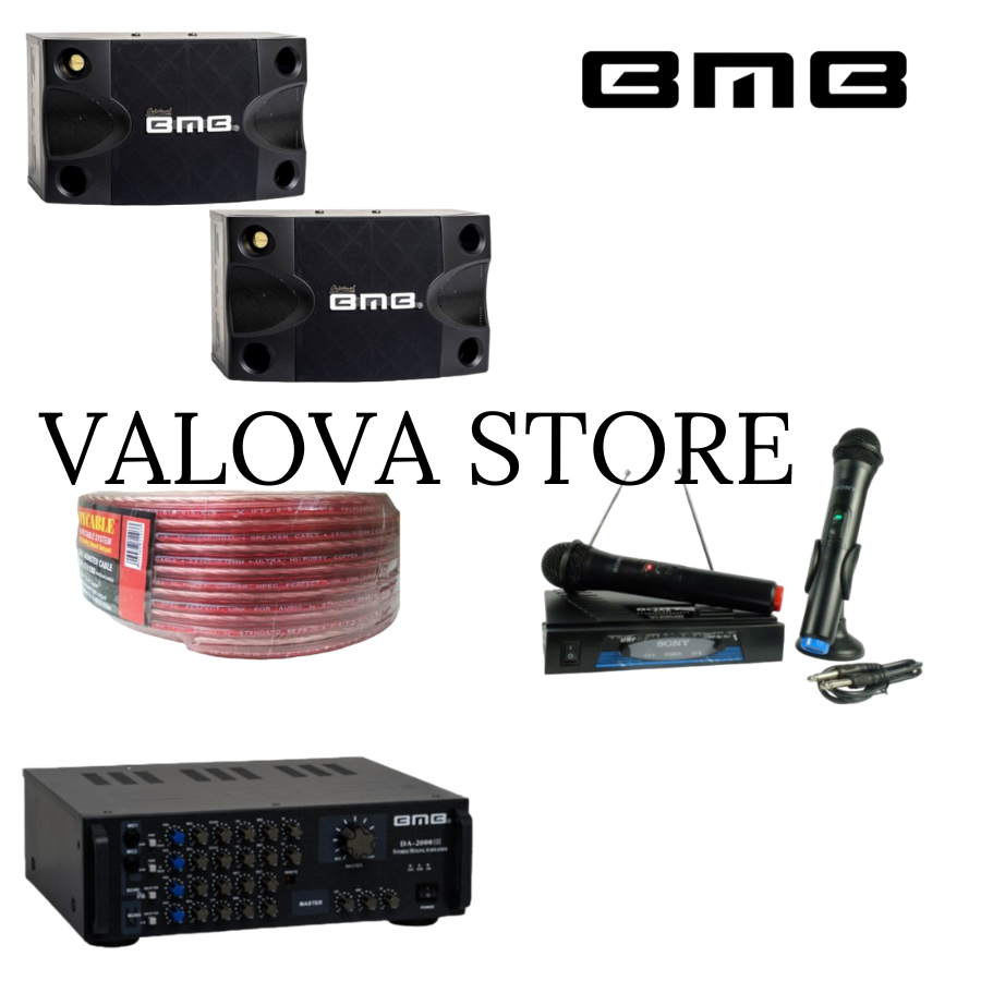 Paket karaoke 8 BMB cs252v + Ampli BMB DA2000 III BT Original BMB