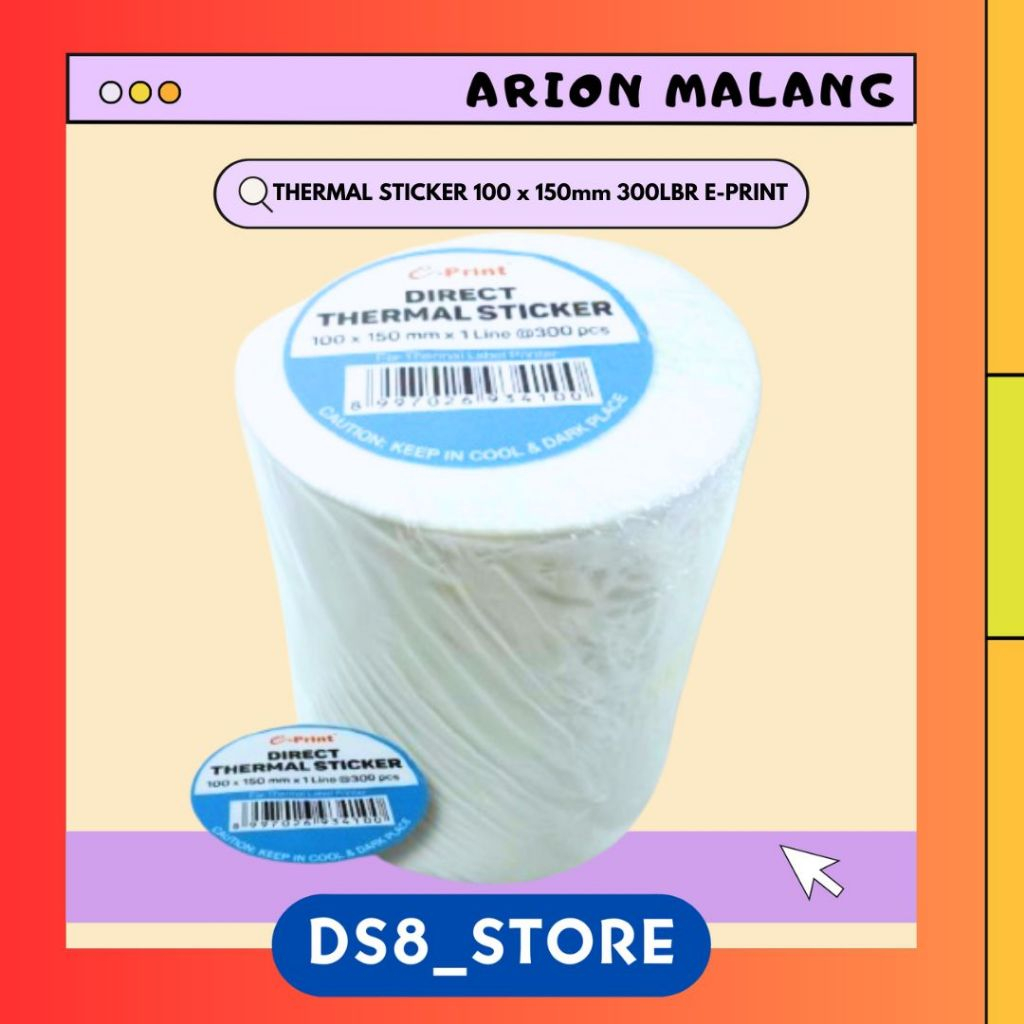 

Thermal Sticker 100 x 150mm [300 Lembar] E-PRINT