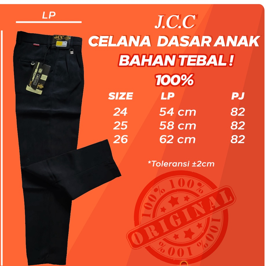 Celana Dasar Anak Tanggung JCC Bahan Katun
