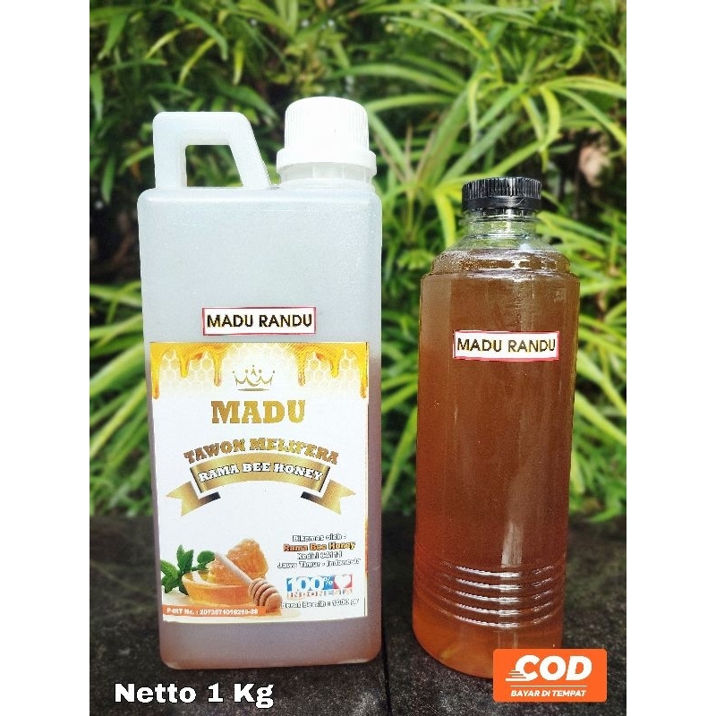 

1 Kg Madu Randu Asli 100 % Grade A Madu Murni Raw Honey Madu Asli