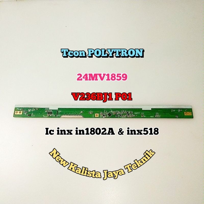 TCON POLYTRON PLD 24MV1859 ORIGINAL V236BJ1 P01 TIKON 24MV1859 TICON POLYTRON 24MV1859 TCON TV POLYT