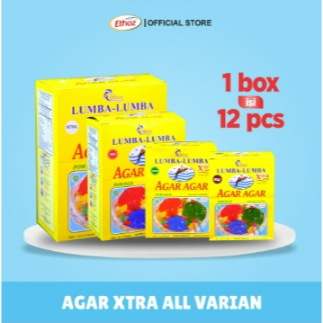 

ETHOZ LUMBA-LUMBA Xtra Agar Jelly powder / tepung Agar extra Jeli bubuk x 12 pcs