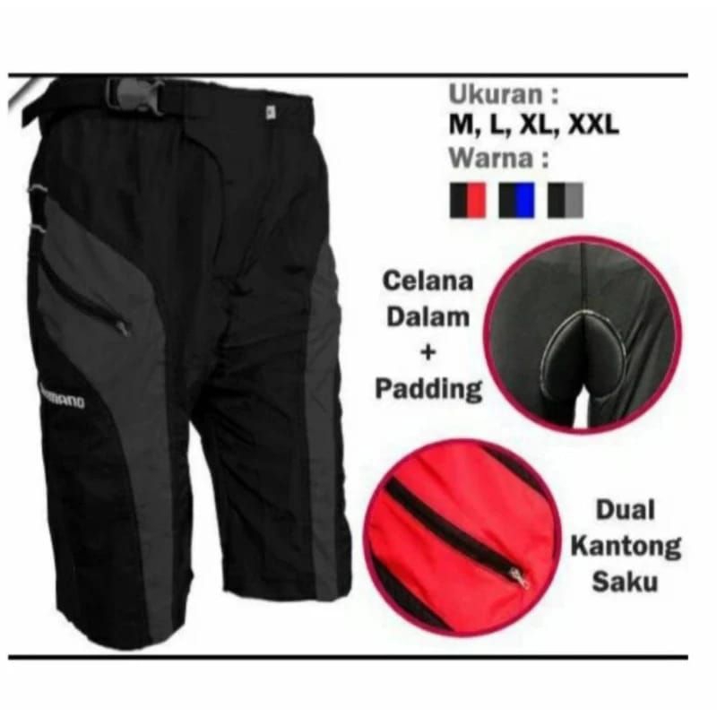 celana padding sepeda model trompet