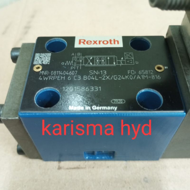 SERVO VALVE REXROTH 4WRPEH-6-3C-B04L-2X/G24KO/A1M-816
