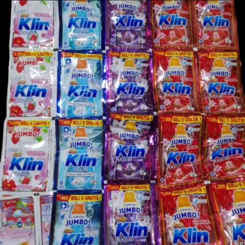 soklin cair renceng kemasan 1000 (1 dos)