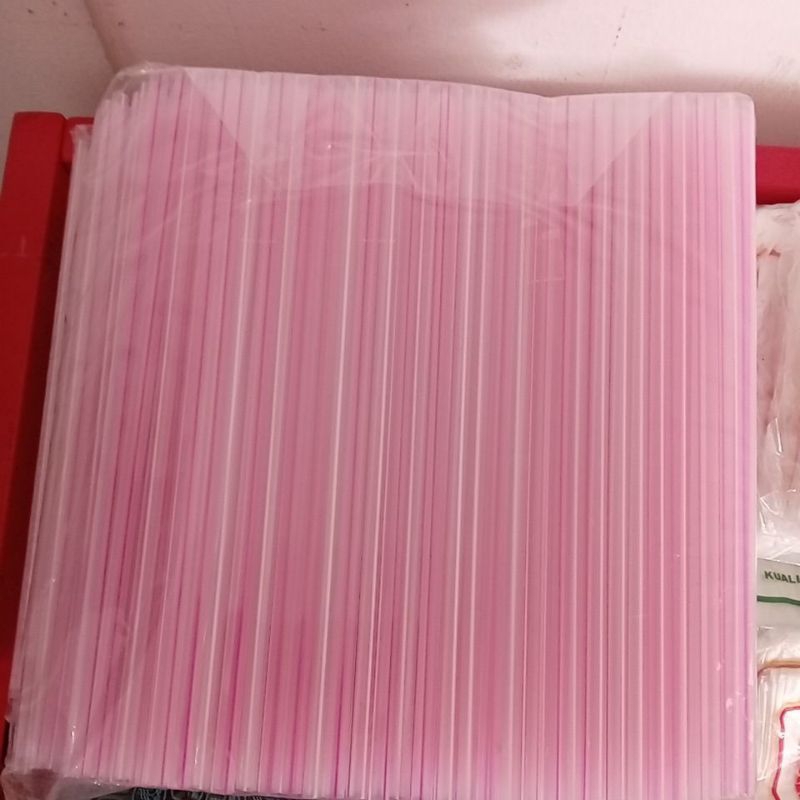 sedotan plastik lerek/sedotan pop ice