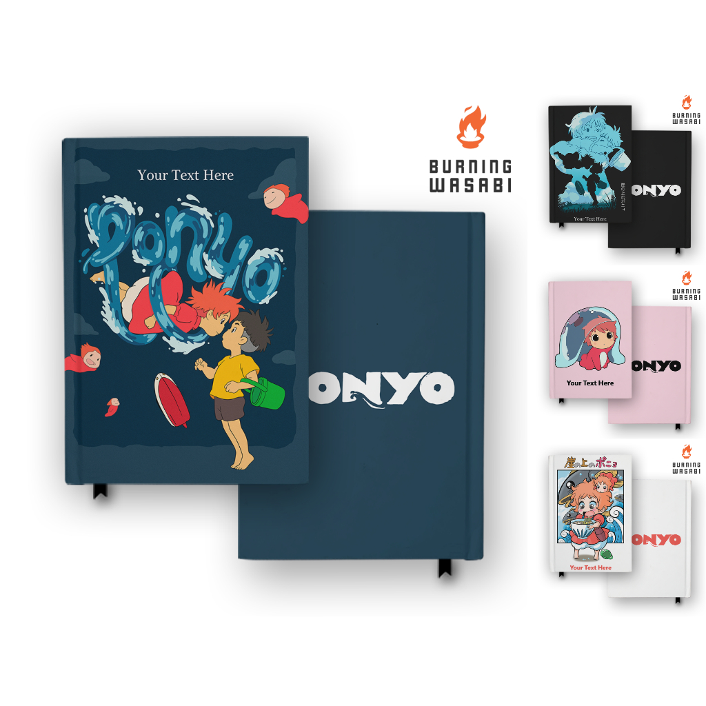 

Notebook Buku Ponyo Studio Ghibli 1 Hardcover Agenda Custom Nama Diary Jurnal Agenda A5 A6