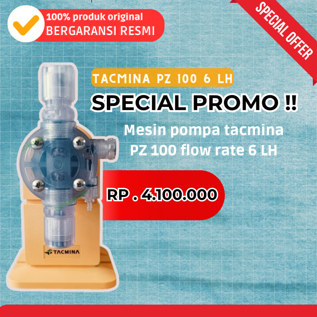Pompa Chemical Tacmina PZ-100 VTCF Selenoid Metering Dosing Pump