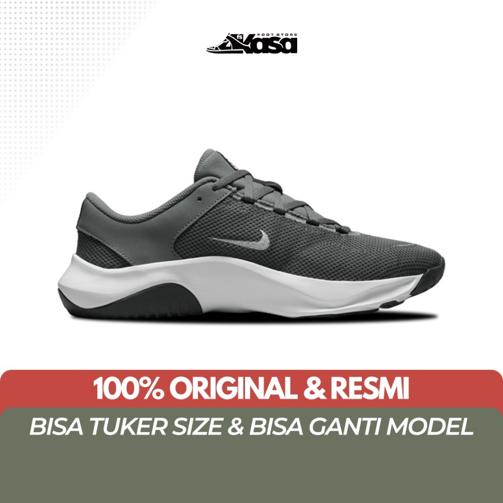 Sepatu Training Nike Legend Essential 3 NN Smoke Grey White