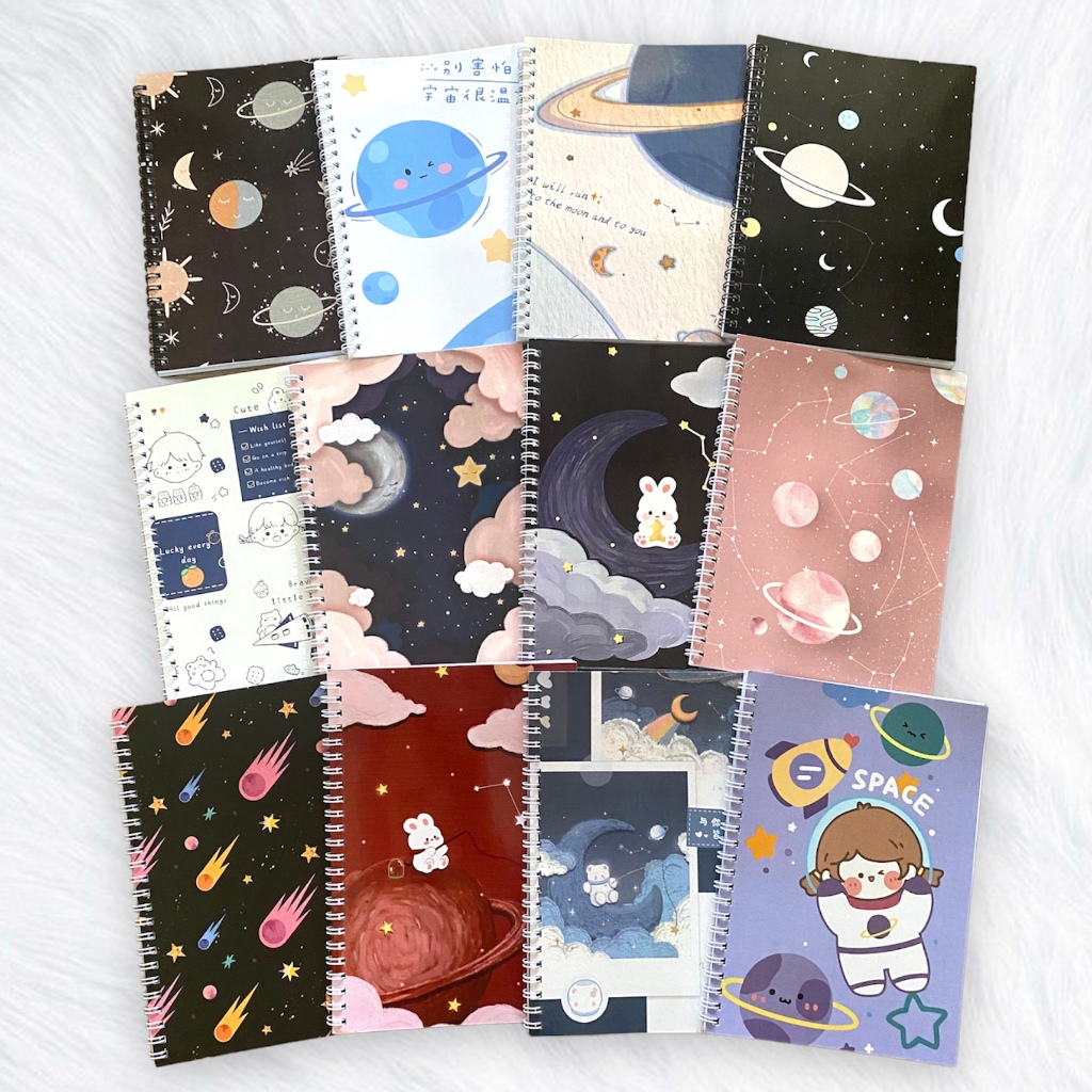 

NoteBook Spiral A5 Aesthetic Colorfull Outer Space / Buku Catatan Sekolah Aestehtic Korea Premium Murah
