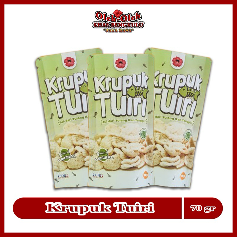 

Krupuk Tuiri Original / Non MSG / Kerupuk Tulang ikan Tenggiri / Rasa Original / Kerupuk kalsium tulang ikan tenggiri