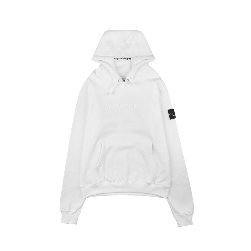 W Essentiels New York Monopack Hoodie Oversize Triple White - 100% ORIGINAL RESMI