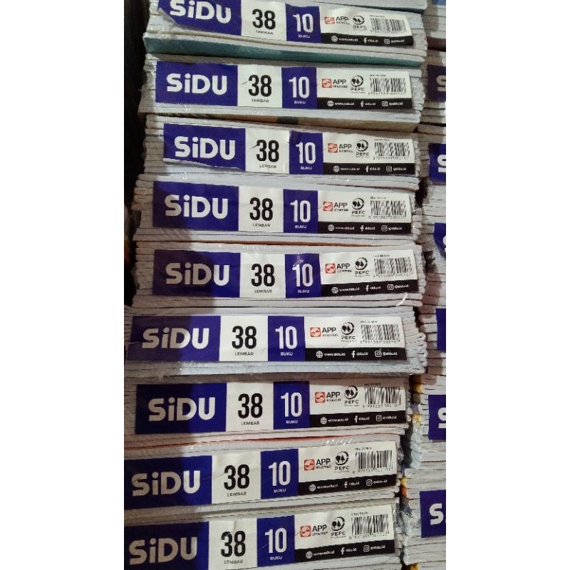 

Buku Tulis Sidu 38 lembar /pcs