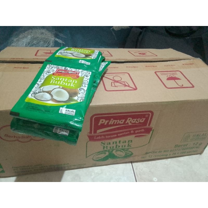 

Santan bubuk Primarasa 1 dus isi 24 renteng x 12sachet