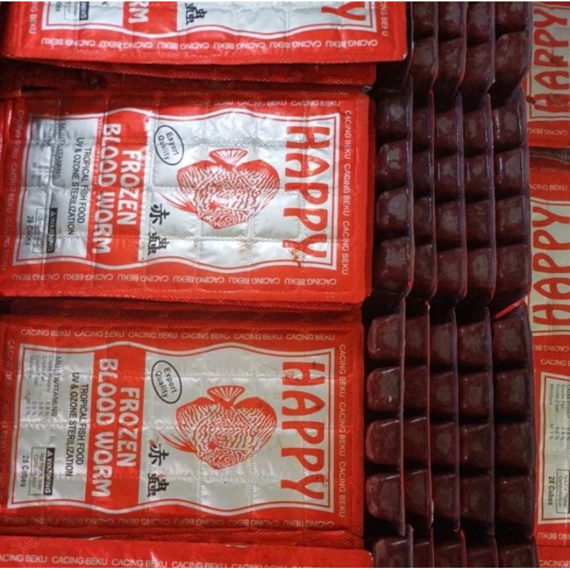 Cabek Happy cacing beku happy ORI