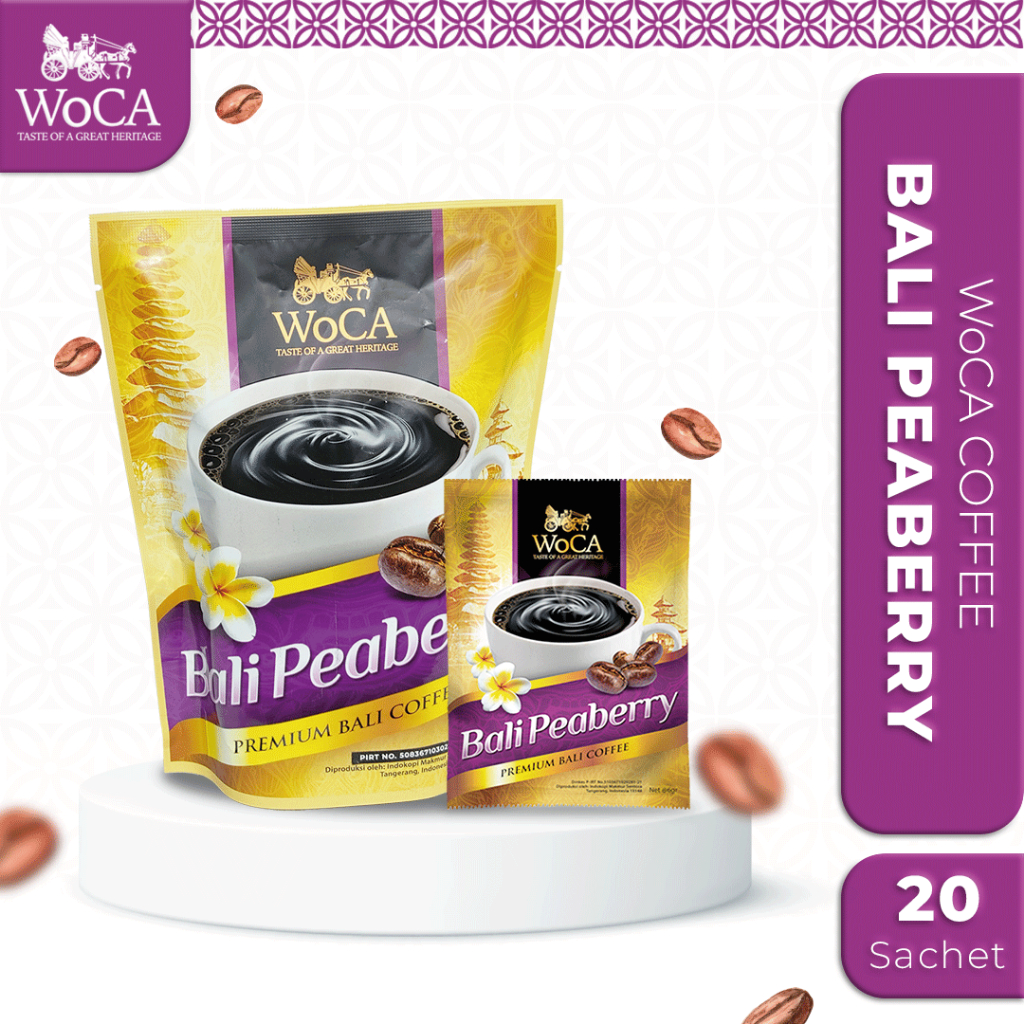 

WoCA Kopi Bubuk Bali Peaberry 20 Sachets