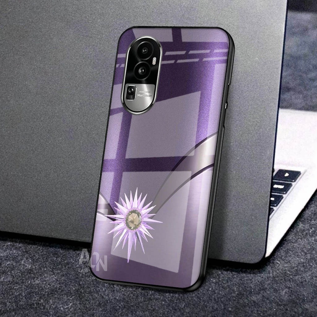 Softcase Glossy Glass Case Untuk OPPO RENO 11 5G 11F 5G A98 5G A18 A38 4G A58 4G A78 4G RENO 10 PRO 