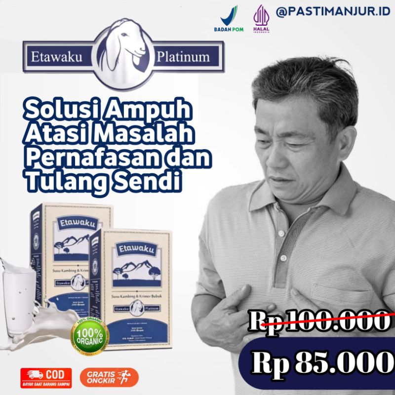 

[Terlaris] Etawa Ku Platinum Susu Kambing Etawa Murni & Krimer Nabati Cepat Pulihkan Segala Masalah Pernafasan Legakan Nafas Aktivitas Kembali Lancar Dan Memulihkan Stamina Kebugaran Tubuh Paket 1 Box Bpom Halal