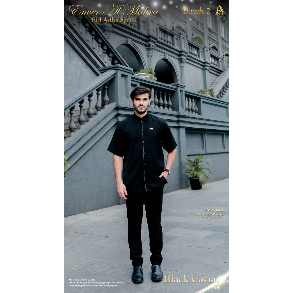 koko lengan panjang lengan pendek Enver Al Mahra koko Afas hijab sarimbit keluarga couple 2024 terba
