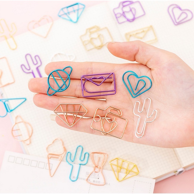 

Paper clip & Penjepit Kertas Model Lucu Love Diamond Planet Ice Cream