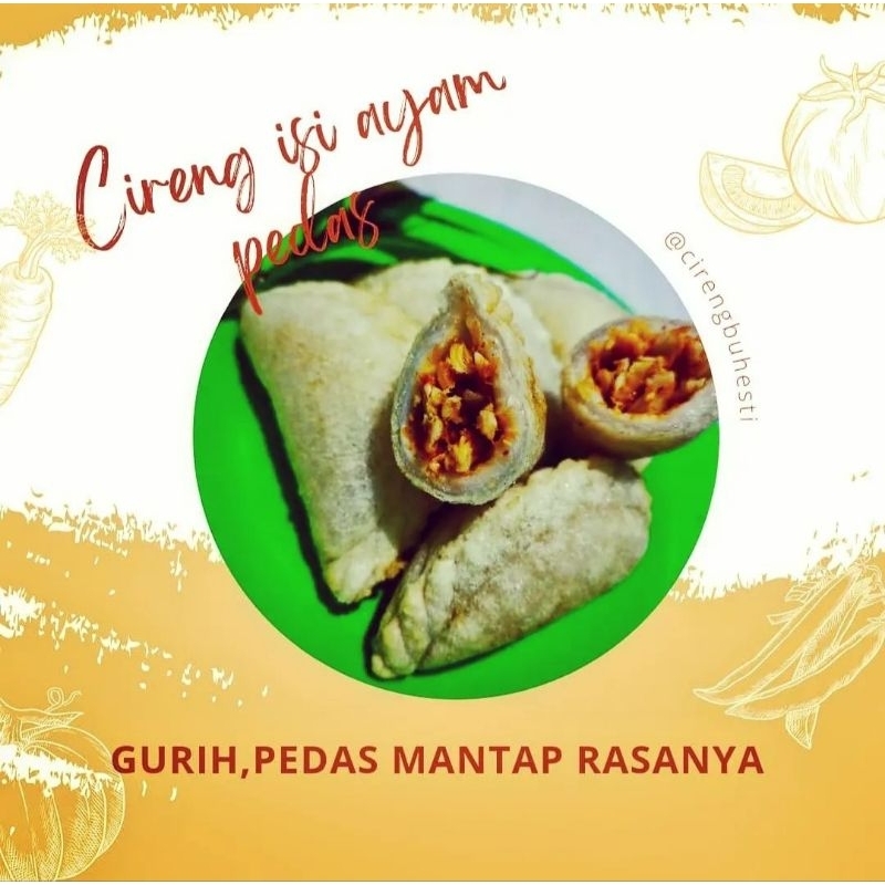 

Cireng Isi ayam Suwir Pedas
