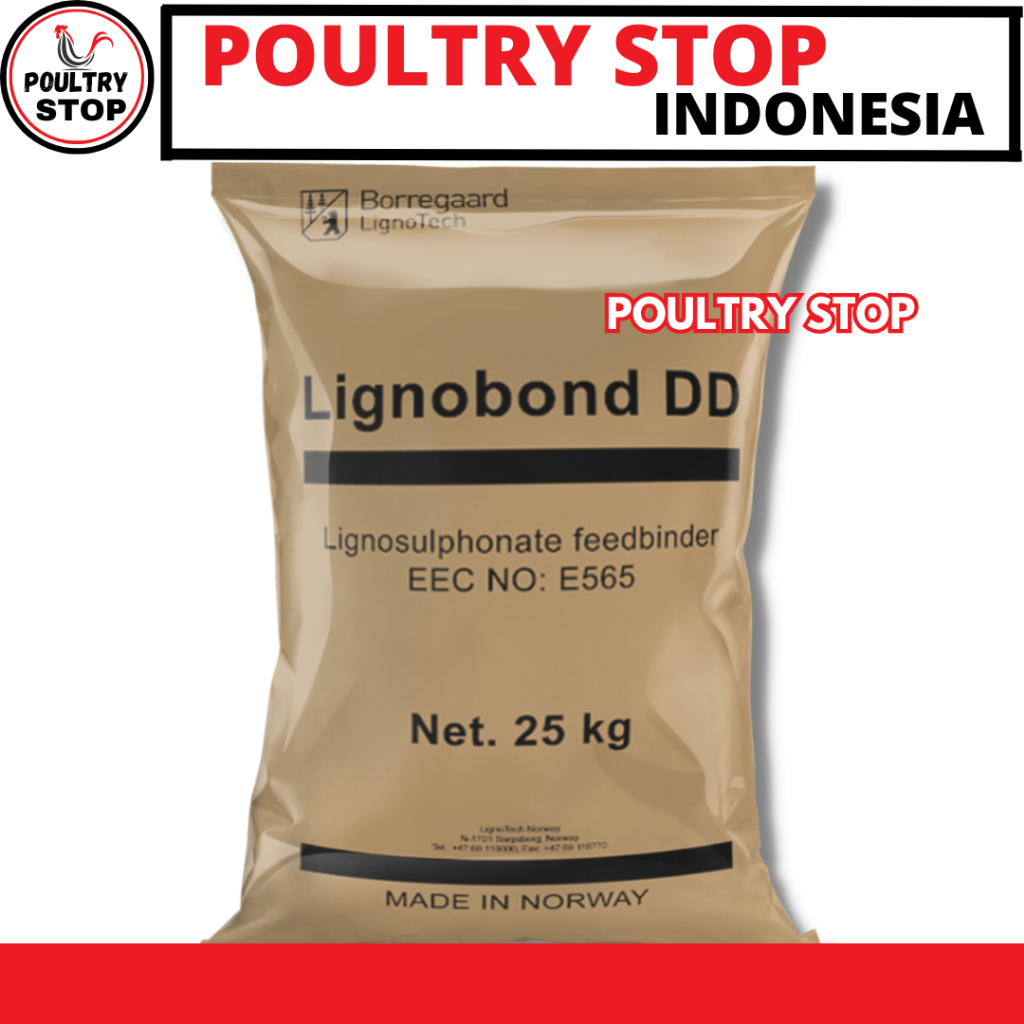 LIGNOBOND DD 1KG REPACK - Pellet Binder Pakan - Perekat Pelet Untuk Pakan Hewan Ikan Kelinci Sapi Ka