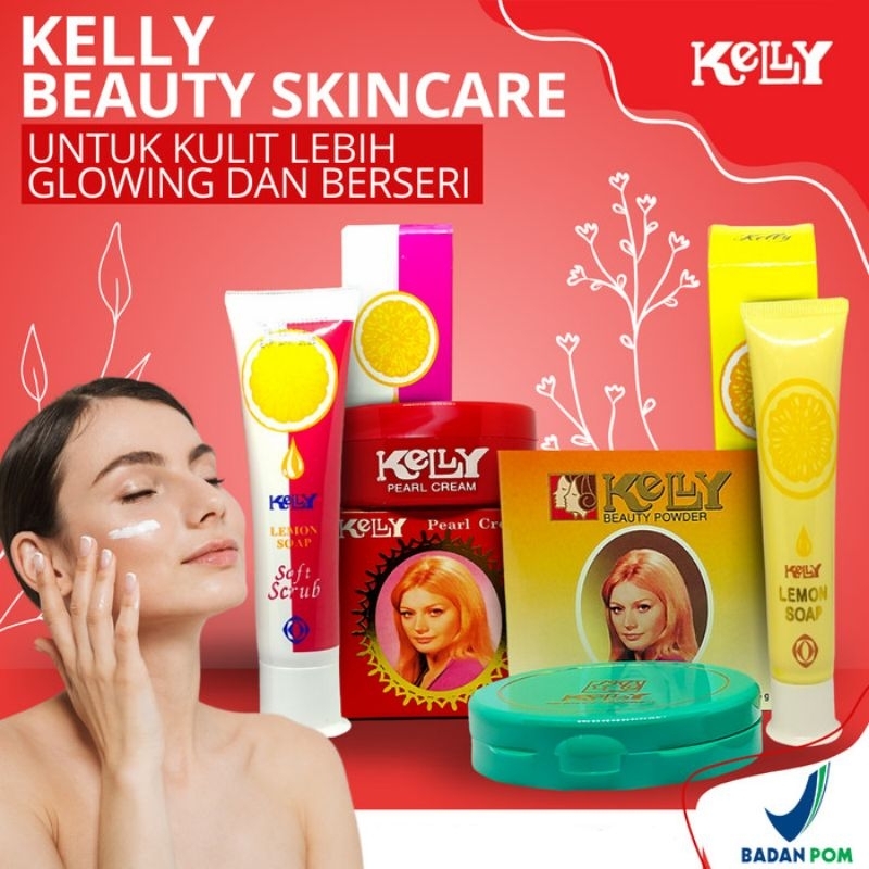 kelly Pearl Cream BPOM- sabun kelly - bedak Kelly - soft scrub kelly - bedak kelly