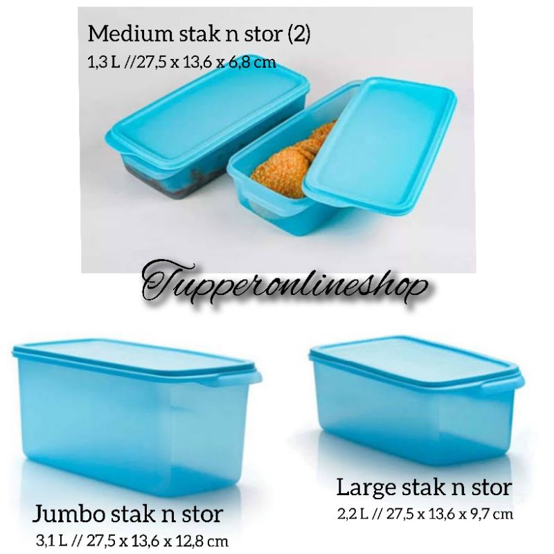 Stak n stor tupperware ecer / tempat penyimpanan makanan di kulkas