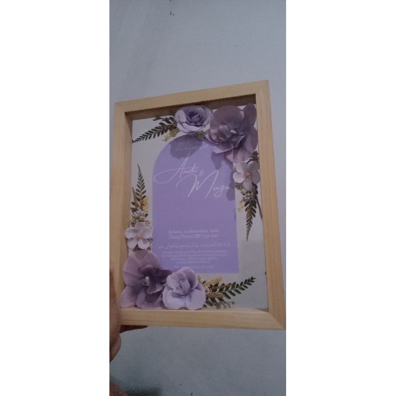 Mahar Frame Kayu Akrilik