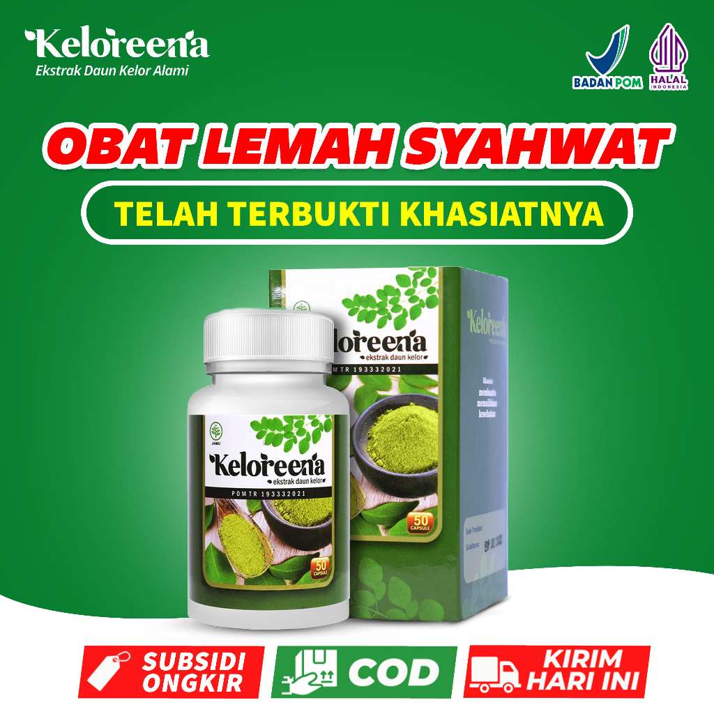 Obat Lemah Syahwat dan Loyo Pria Ejakulasi Dini Penyubur Sperma Pengental Sperma Keloreena Kapsul