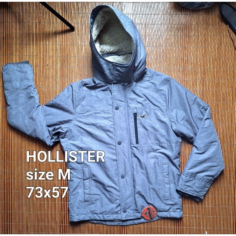 Jaket HOLLISTER All Weather Sherpa Faux Outdoor WATERPROOF
