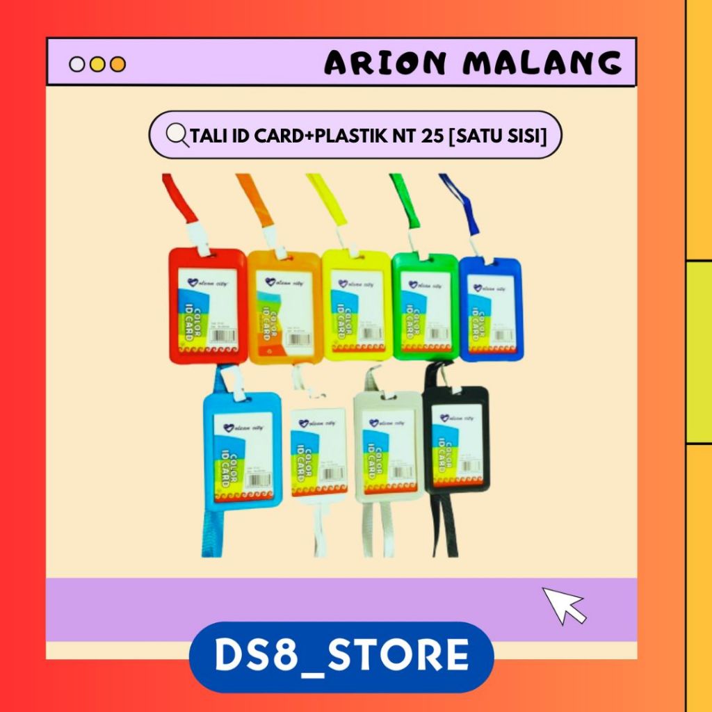 

KEPLEK / ID CARD + TALI PLASTIK SATU SISI NT-25 OLEANCITY