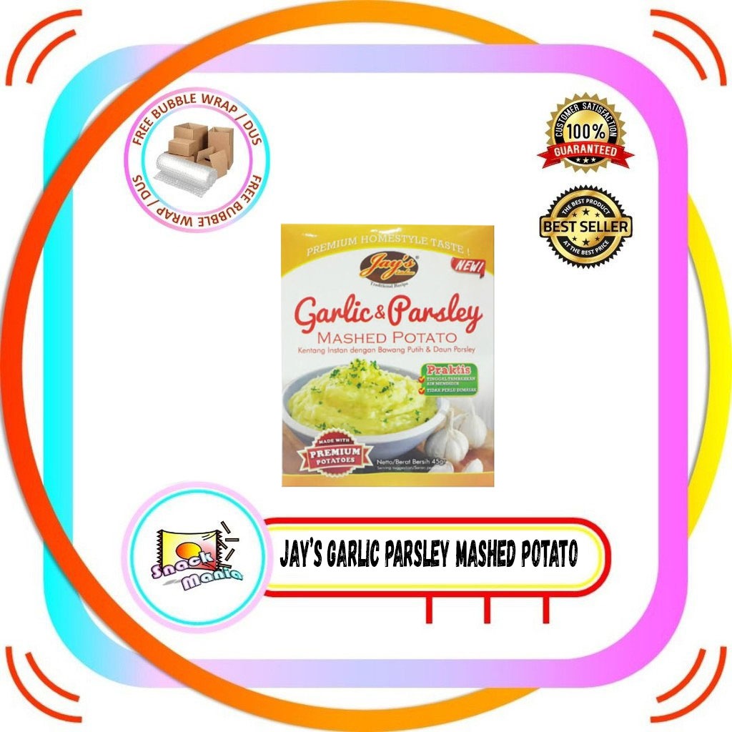 

Jay's JAYS Mashed Potato Garlic & Parsley ~ 45 gr