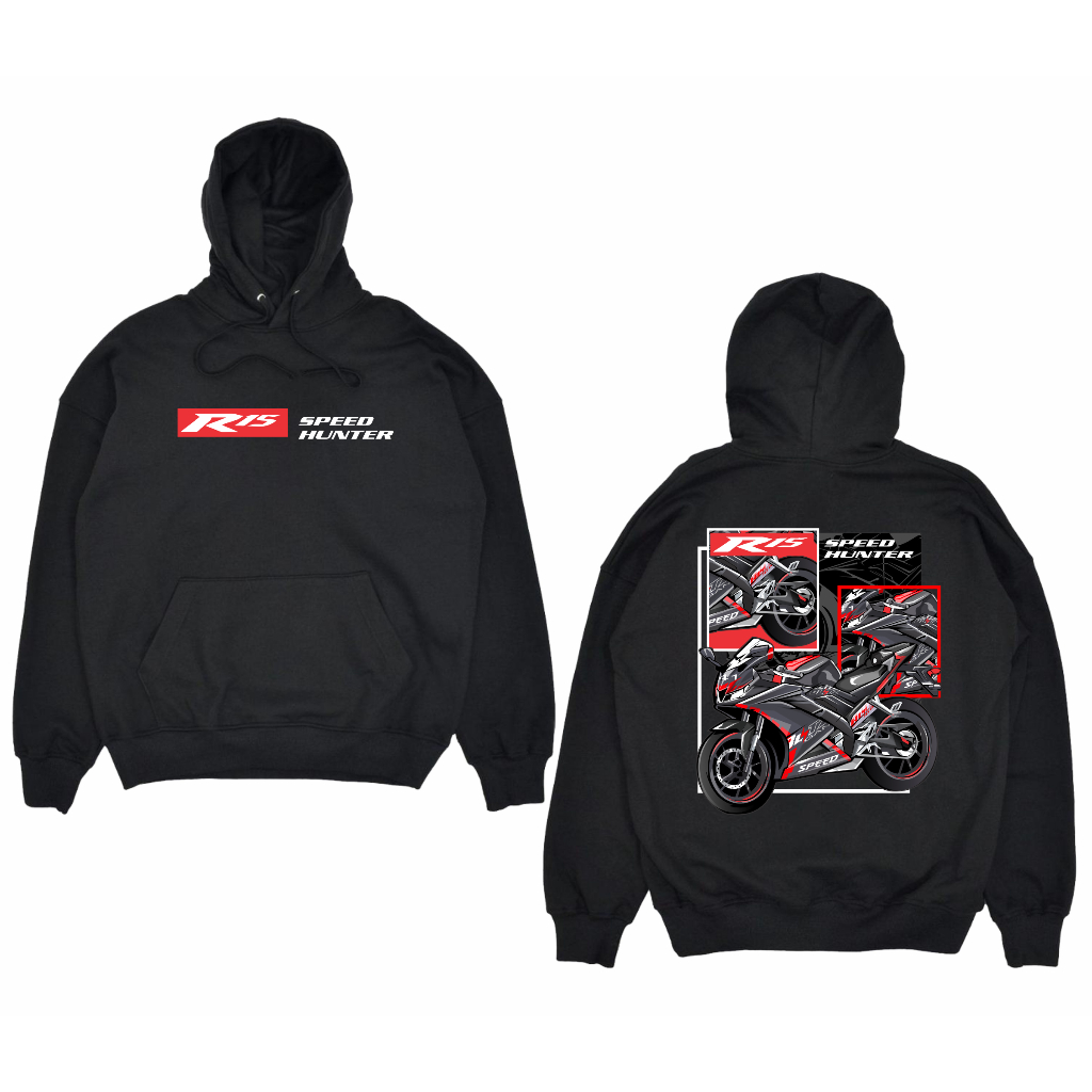 JAKET HOODIE MOTOR R15 SPEED HUNTER BIG SIZE JUMBO
