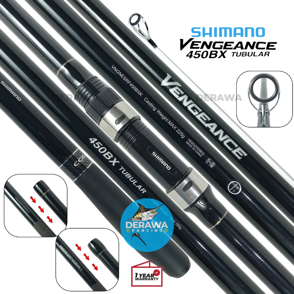 Joran Shore Cast SHIMANO VENGEANCE BX TUBULAR | Sambung 3 | Surf Rock Pasiran Laut [23] Resmi