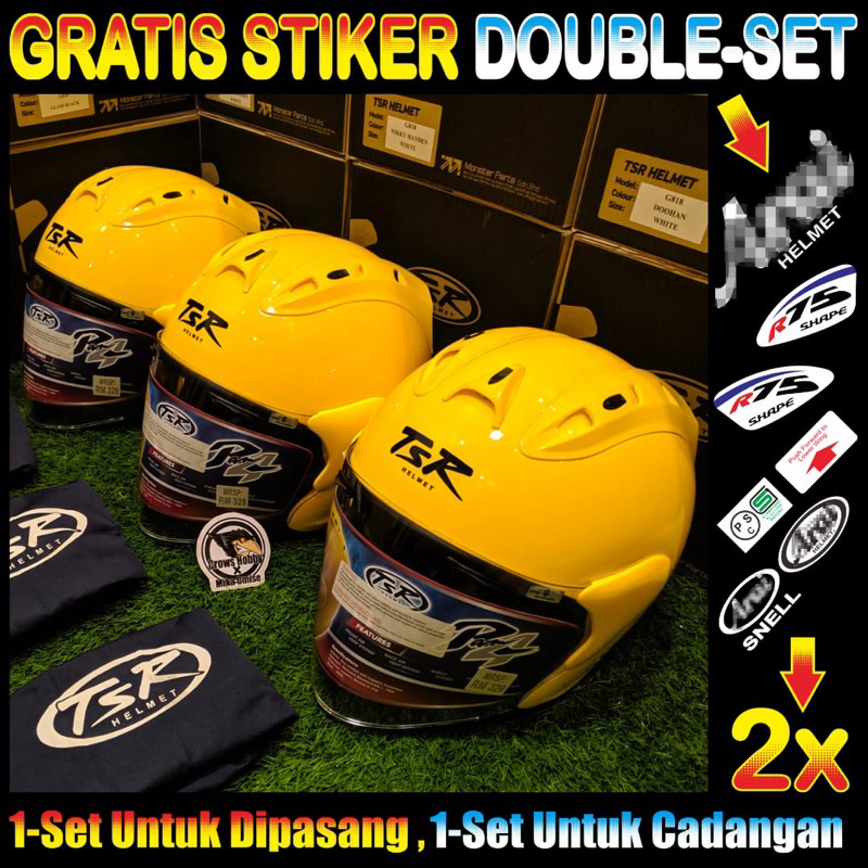 Helm TSR ram 4 Yamaha Yellow