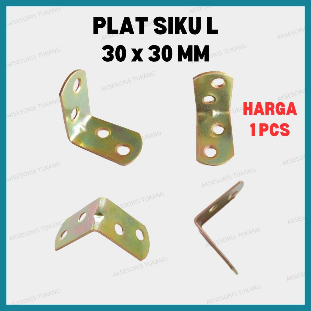 Siku Rak Verseng 3x3 cm / Plat Siku L Besi 30x30 mm