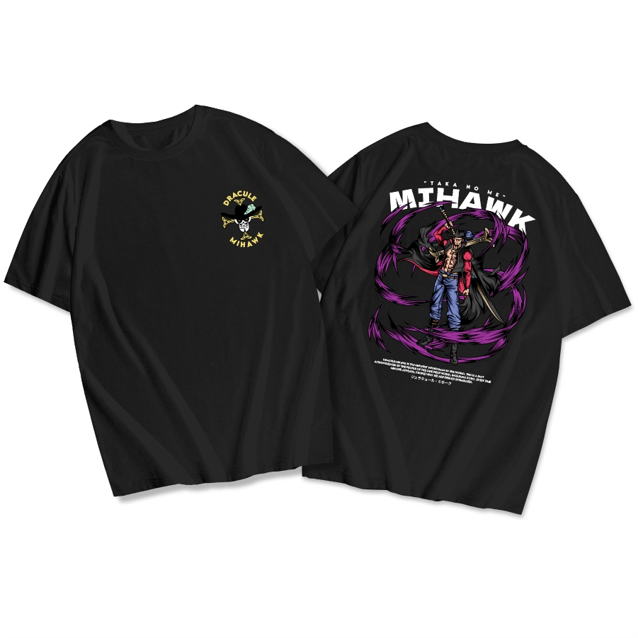Kaos Baju Dracule Mihawk DB One Piece Kaos Anime