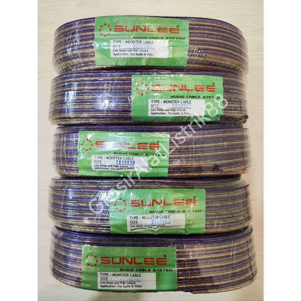 Kabel Listrik Transparan Kabel Serabut 2x120 25Yard