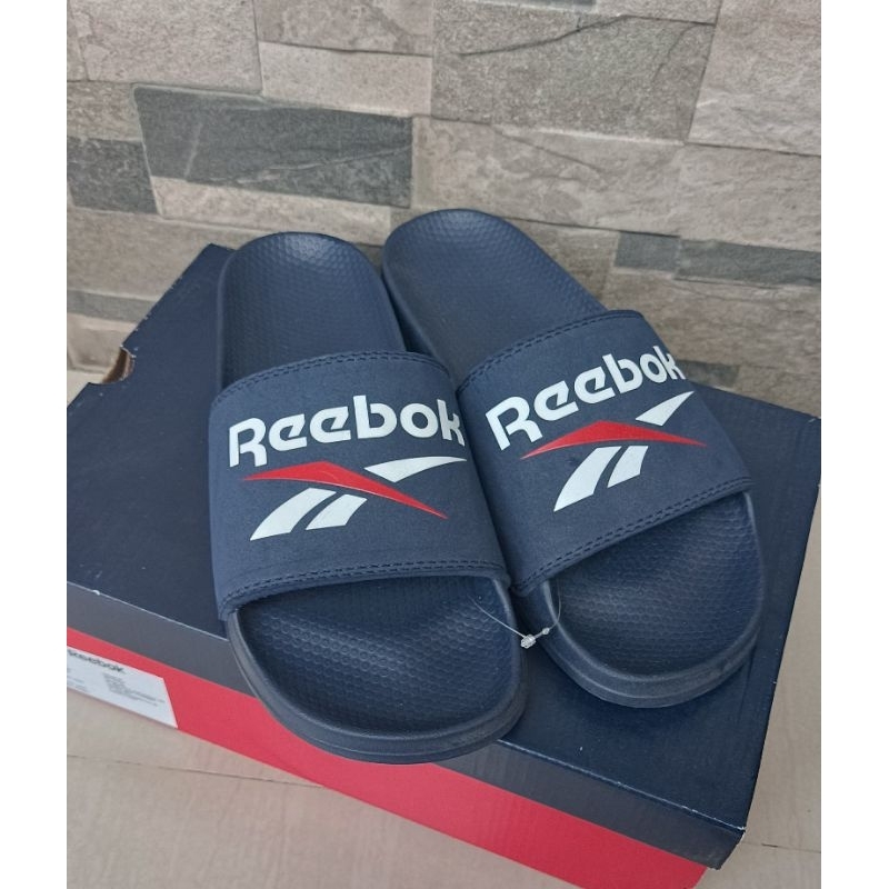 Sandal Pria Slide Biru Reebok Original Store Terbaru